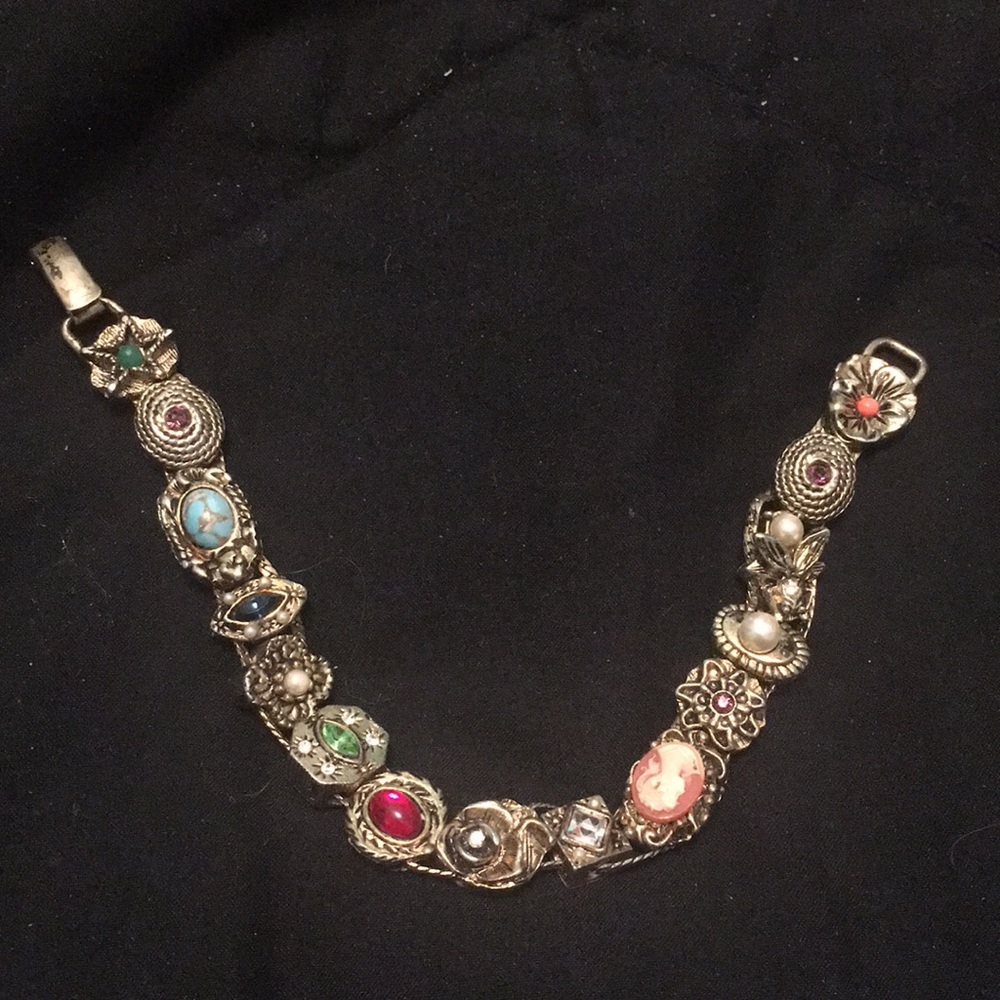 Gold and Gemstone Fashion Jewelry Bracelet 💛🤍💖